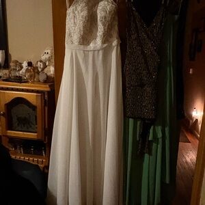 JJs House White Lace Wedding Dress